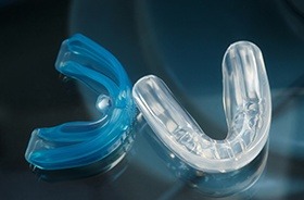 Two types of sports mouthguards