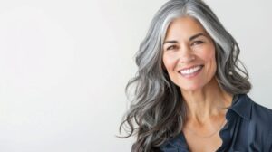 Mature woman with beautiful, confident smile